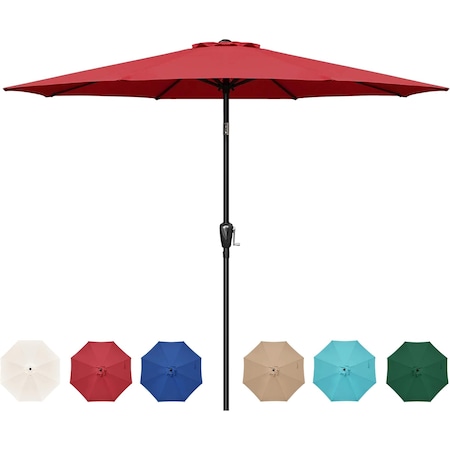 Ipower 9ft Patio Umbrella Red LGBRLA9RED