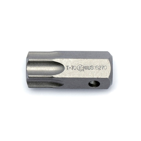 Genius Tools 14mm Hex Shank, T-70 Star Screwdriver Bit 36mmL 6270