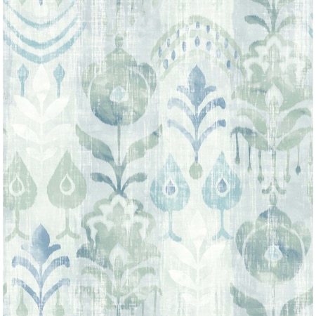 A-Street Prints Pavord Green Floral Shibori Wallpaper 4122-27012