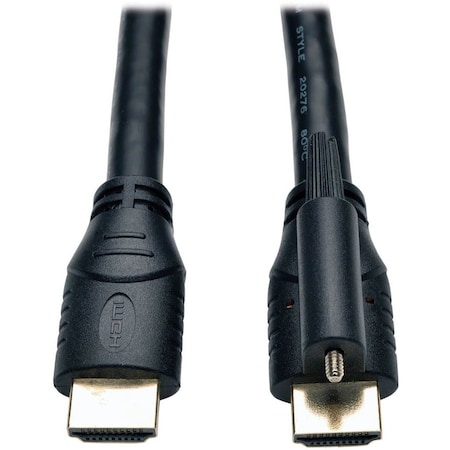 Tripp Lite HDMI Cable, Ethernet, Lock, 24AWG, M/M, 6ft P569-006-LOCK