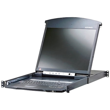 Aten 16-Port 19in. Dual Rail CAT5 LCD KVM Over the Net-TAA Compliant KL1516AIN