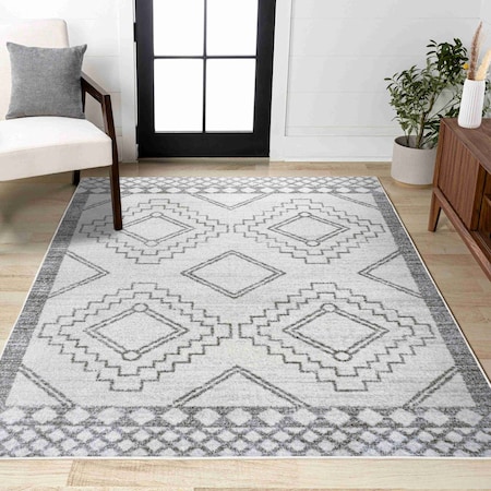 Jonathan Y Amir Moroccan Beni Souk Cream/Gray 12 ft. x 15 ft. Area Rug MOH200B-15