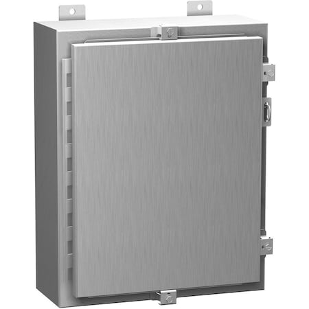 Hammond Clamps Electrical Enclosure, 24 in H, 6 in D, 20 in W, 12, 13, 4, 4X, Aluminum 1418N4ALE6