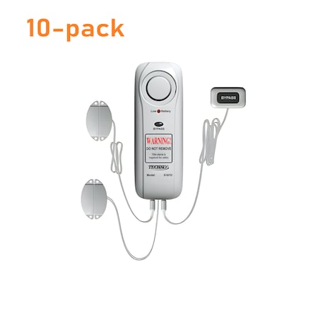 Techko Safe Pool Alarm for use on Gate, Door, Window or other Pool Entryway , 10PK S187D (10-pack)