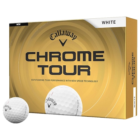 Callaway Chrome Tour 26 White Golf Balls, 12PK 113588