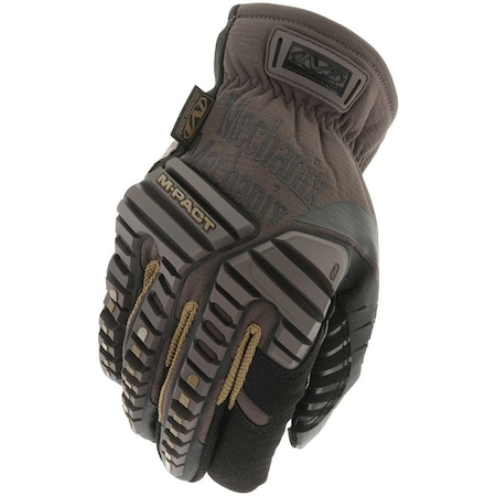 Mechanix Wear Mechanics Gloves, TPR Back, Shirred Slip-On, Brown, 12 MPC-07-012