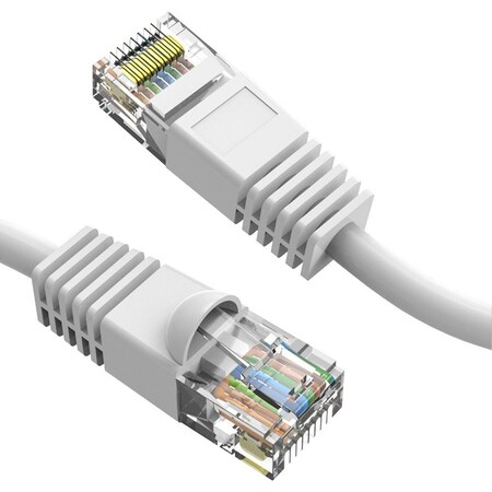 Axiom 200Ft Cat6 550Mhz Patch Cable Clear-Snagless Universal Boot C6MB-W200-AX