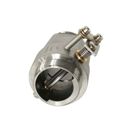 Justrite Damper, Stainless Steel, Gray, 3 in. H 25777