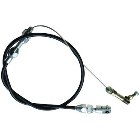 Strike3 24 in. Throttle Braided Stainless Cable, Black ST1395887