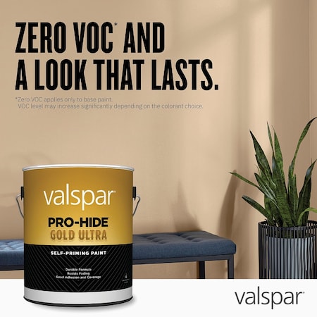 Valspar Pro-Hide Gold Ultra Latex Flat Exterior House Paint Pastel Base 5 Gal. 028.0065002.008