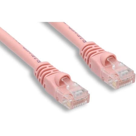 Enet CAT6 BOOTED PATCH CORD 15FT PINK C6-PK-15-ENC