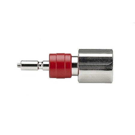 Parker Nipple, 316 Stainless Steel Body, Push-to-Connect Lock, 1/4"-18 Thread Size 4F-Q4VY-SS