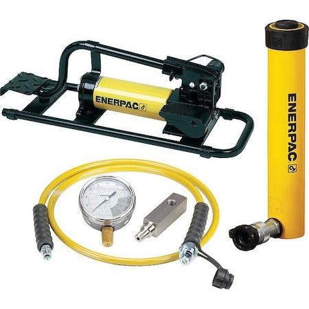 Enerpac Ram and Pump Set, Single Acting SCR1010FP