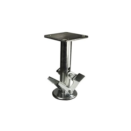 Service Caster 8" Stainless Steel Double Pedal Floor Truck Lck w/Top Plate SCC-SSFL800DP