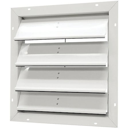 Ll Building Products Master Flow Power Vent Automatic Shutter, 19-1/4 In W, Aluminum, White SGM20