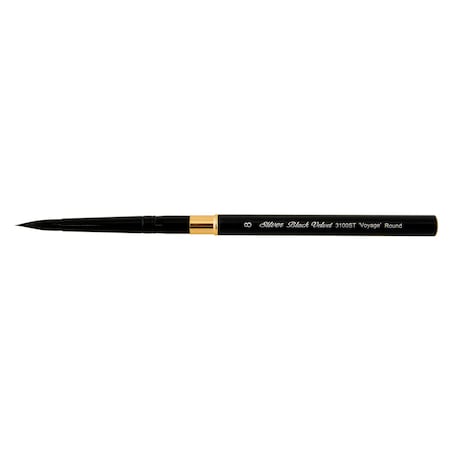 Silver Brush Black Velvet Voyage Travel Round Brush, Size 8 3100ST-8