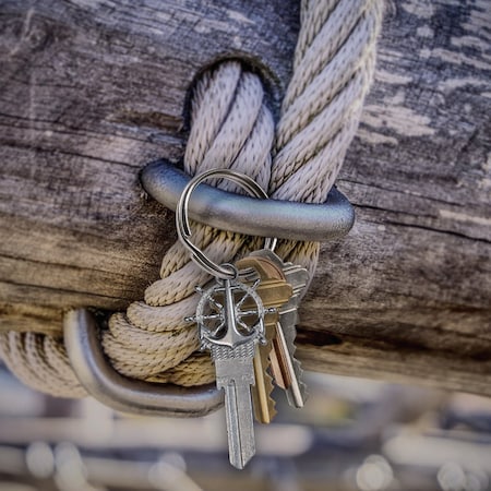 Lucky Line Forged Anchor Key Shapes Decorative House Key - KW1 B304K