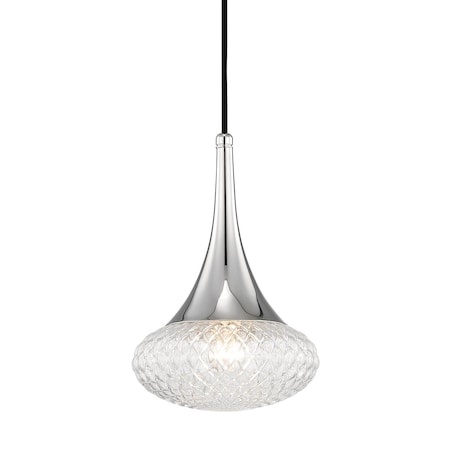 Mitzi Bella 1 Light Pendant 8.5 In. Polished Nickel H114701C-PN