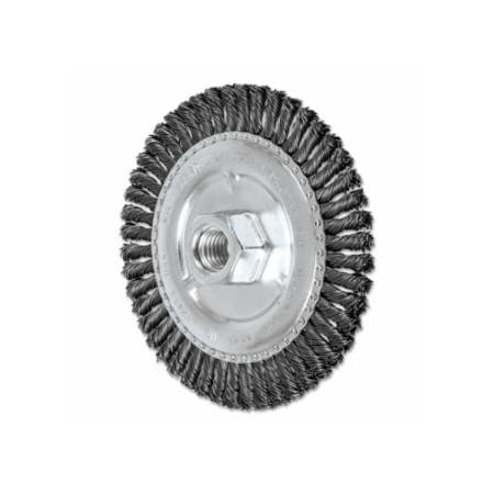 Pferd Stringer Bead Twist Knot Wheel, 4 7/8 D x 3/16 W, .02 Carbon Steel, 48 Knots, 10PK 419-82483