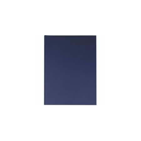 Universal Casebound Hardcover Notebook, Wide/Legal, Blue, 10.25x7.68, 150 Sheets UNV66352