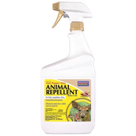 Bonide Hot Pepper Wax Animal Repellent Spray For Most Animal Types 32 oz 127