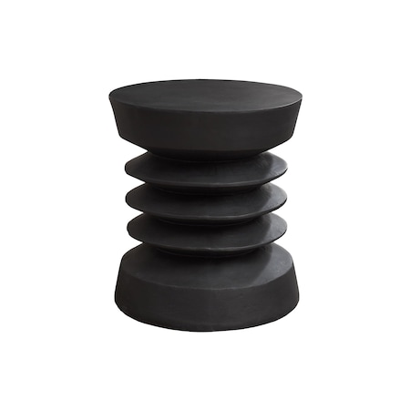 Monarch Specialties Accent Table 25"h, Indoor or Outdoor, Side Table, Nightstand, Round, Black, Contemporary I 4154