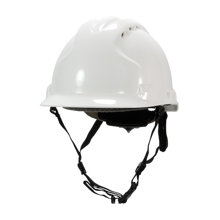 Jsp Vented, Type II Linesman Safety Helmet w/HDPE Shell, EPS Impact Liner, Polyester Suspension, Wheel Ratc 280-AHS240V-10