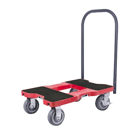 Hot House Designs 1800 lbs Super-Duty Professional E-Track Push Cart Dolly - Red HO2653551