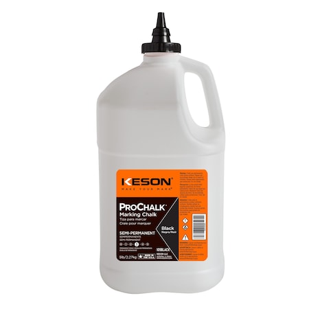 Keson Marking Chalk, Black, Semi-Permanent, 5lb 105BLACK
