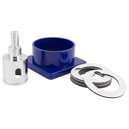 Qep Hole Saw Kit, Diamond, Grit Edge, 1-3/8 In 10569