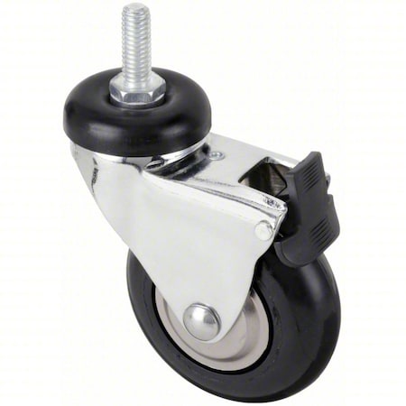 Zoro Select Stem Caster, 175 lb. Ld, 3/8" Stem Dia. P7S-SRP030K-ST3-TB