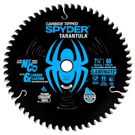 Spyder 7-1/4in 60T Laminated Wood 13020