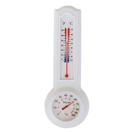 Taylor 5535E 3.25 x 9.5 in. Humidiguide & Thermometer 6007421
