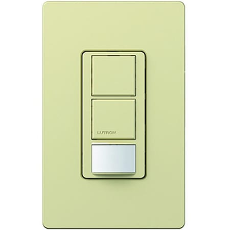 Lutron Wall Mount Sensor, Photocell, Vacancy, Hard Wired, Ivory, 900 sq ft, Fluorescent, Halogen, Incandescent, LED MS-PPS6-DDV-IV