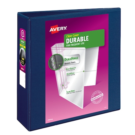 Avery Durable View 3 Ring Binder, 3 in Ring 17044