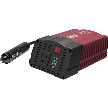 Eaton Tripp Lite Series 150W PowerVerter Ultra-Compact Car Inverter with AC Outlet and 2 USB PV150USB