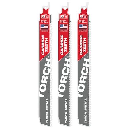 Milwaukee Tool 9 in x 8 TPI Reciprocating Saw Blade, 1 PK 48-00-5302