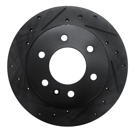 Dynamic Friction Co DFC Brake Rotor - Drilled and Slotted - Black 633-63175L