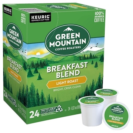 Keurig Green Mountain KEURIG Breakfast Blend K-Cup Pod Box, Yes Caffeine, Light Roast Box 5000330085
