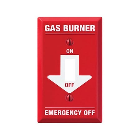 Amerelle C974T 1 Toggle ProRed Gas Burner Wall Plate 3501202