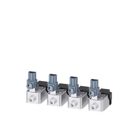 Siemens box terminal TS1.4 4 units 4 AWG350 kcmil with aux. conductor voltage tap 3VA9244-0JH12