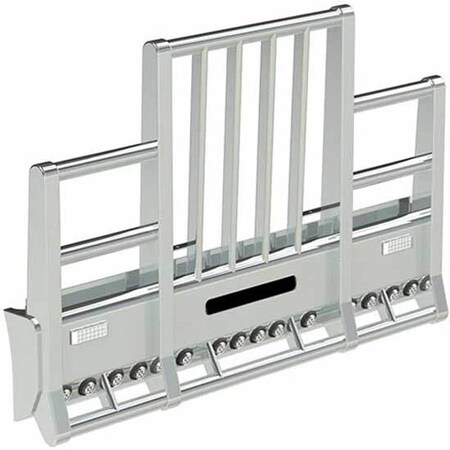 Replacement For Kenworth W900L Year 1995 Bumper Guard W/Oval Lights Slam Latch Lift Assist Vertical