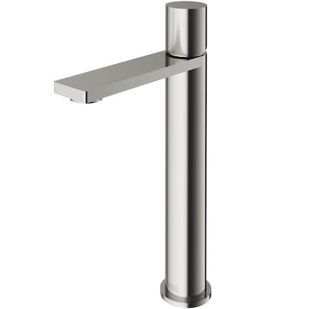Vigo Gotham Single Handle Single-Hole Bathroom Vessel Faucet in Brushed Nickel VG03029BN