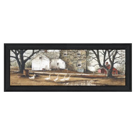 Homeroots Puddle Jumpers 1 Black Framed Print Wall Art 404950