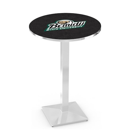 Holland Bar Stool Co 36" Chrome Bemidji State Pub Table, 36" dia. Top L217C3636BmijSt