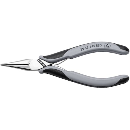 Knipex Electronic Pliers, 5 3/4 in L 35 52 145 ESD
