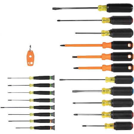 Klein Tools Color-Coded Screwdriver Set, 20-Piece 85820