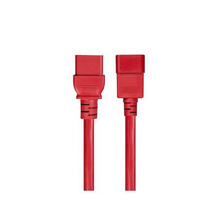 Monoprice Power Cord - IEC 60320 C20 to IEC 60320 C13_ 14AWG_ 15A_ 3-Prong_ SJT_ 33648