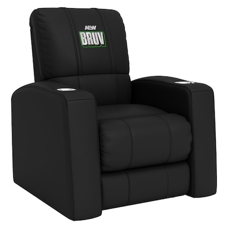 Dreamseat Relax Recliner with AEW Will Osprey Bruv Logo Synthetic Leather XZ53900CDHTBK-PSAEW0011