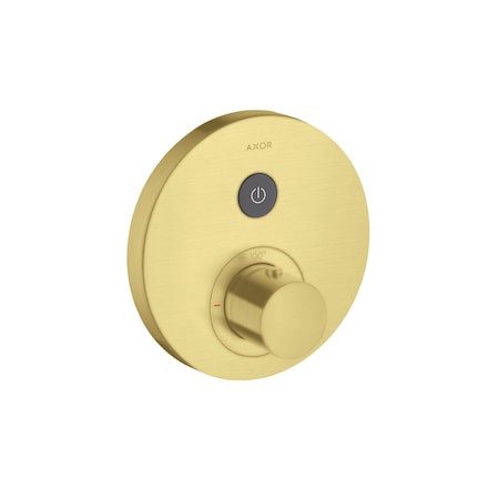Axor Uno Diverter Trim Trio/Quattro in Brushed Gold Optic 38934251